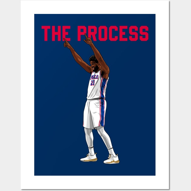 Joel Embiid aka The Process Wall Art by origin illustrations